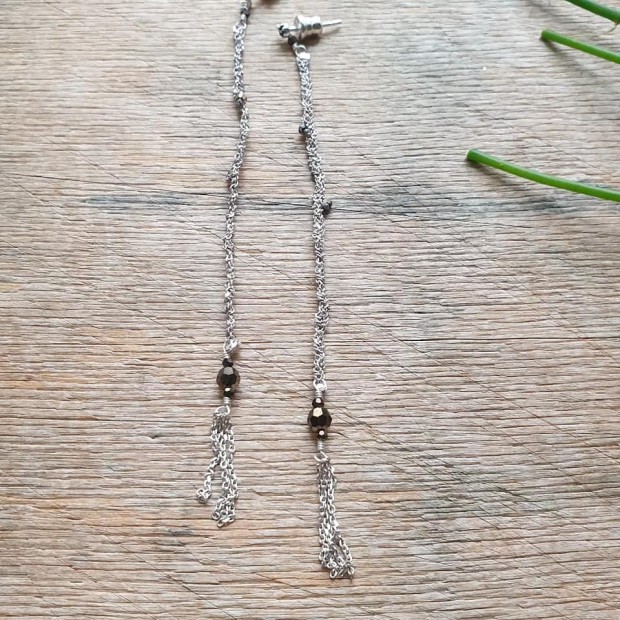 Marie Laure Chamorel ilgi sidabro auskarai 